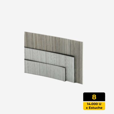 Pin 8 Galvanizado (Estuche 14.000 unid)