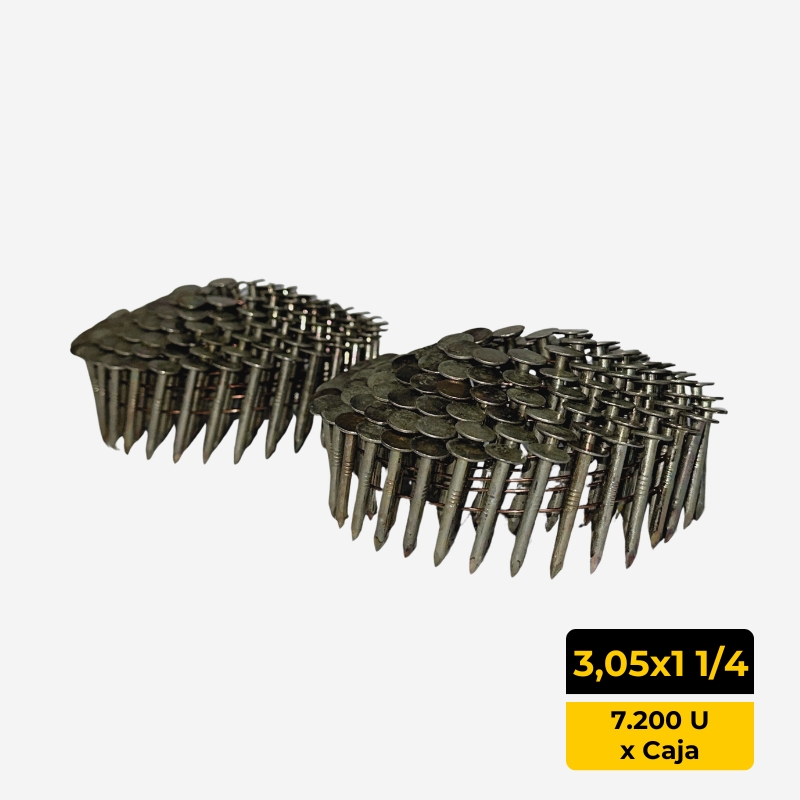 Clavos en bobina 3,05 x 1-1/4 Roofing (Caja 7.200 unid)